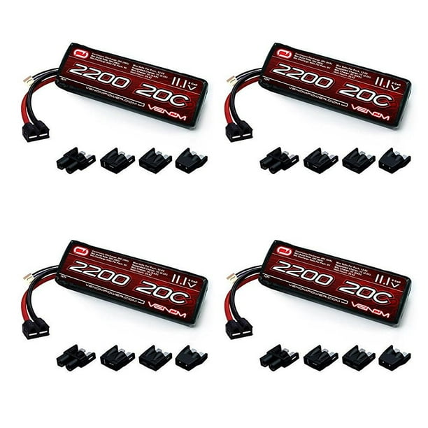 Venom c 3s 2100mah 11 1 Lipo Battery With Universal Plug 4 Pack Walmart Com Walmart Com