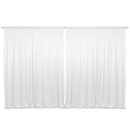 Image of Lann s Linens Set of 2 Photography Backdrop Curtains 5ft x 7ft White Wedding Photo Background