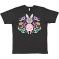 thumbnail image 3 of Inktastic Easter Scandinavian Bunny with Flowers T-Shirt, 3 of 5