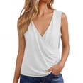 thumbnail image 7 of XuJwPNcy Womens Cotton Linen Tank Tops Lightweight V Neck Pleated T Shirts Basic Sleeveless Summer Tees for Beach Vacation, 7 of 7