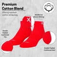 thumbnail image 2 of Odd Sox Basix – Large Unisex Ankle Socks – Red – Soft Breathable Cushion, Everyday Comfort Cotton, 2 of 5