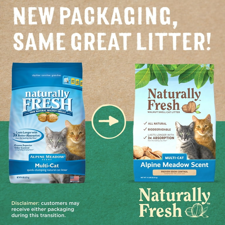 Naturally Fresh QuickClumping Natural MultiCat Walnut Cat
