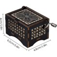 thumbnail image 2 of Music Box Wooden Hand Crank Music Boxes You Are My Sunshine Musical Box Gift For Birthday, 2 of 5
