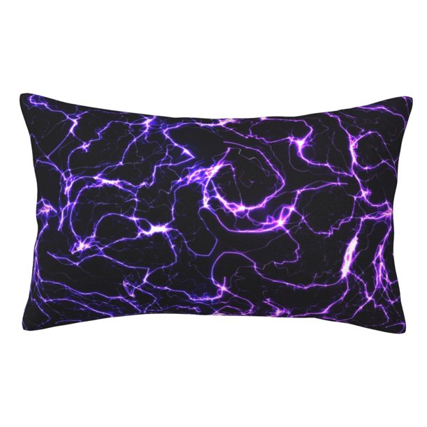Balery Galaxy Lightning Funda de Cojín Estampada, Regalos para Mujeres, Regalos de Amor para Ella, Regalos para Novia o Esposa, Funda de Almohada-14"x20"