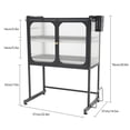 thumbnail image 2 of Kitchen Storage Rack, Vertical Microwave Oven Rack, Kitchen Storage Shelf for Storing all Kinds of Kitchen Utensils, Cutlery, Rice Cookers, Microwave Ovens, 2 of 10