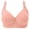 Hot Pink, variant on Bras for Women 3/4 Cup Wireless Minimizer for Large Bust Bra with Adjustable Strap Plaid Print Floral Pendant Everyday Support Underwear