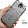 thumbnail image 4 of Nakedcellphone Case compatible with Kyocera Duraforce Pro 2 Phone, [Gray] Special Ops Tactical Armor Rugged Shield Flexible Cover [Anti-Fingerprint, Matte Texture] for E6910/E6920, 4 of 8