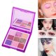 thumbnail image 2 of de de ojos prensadas de larga duración, 2 uds., 9 colores, maquillaje reflectante Yinane Paleta de sombras de ojos mate, 2 of 7
