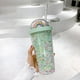 thumbnail image 1 of Vaso de Plástico Colorido con Pajita para Niños y Adultos | Taza con Aislamiento de Doble Pared de 500 Ml | Botella de Agua Portátil de Verano para Bebidas Frías, Ponche de Frutas | Rosa, Azul Cielo,, 1 of 6