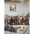 thumbnail image 3 of Outdoor Pillows Waterproof, Western Texas Stars Bedding Throw Pillows with Insert for Couch Sofa Bed, Farmhouse Vintage Wooden Plank 16x16 Inch Pillowcases Decorative Camping Patio Pillow Set of 2, 3 of 8