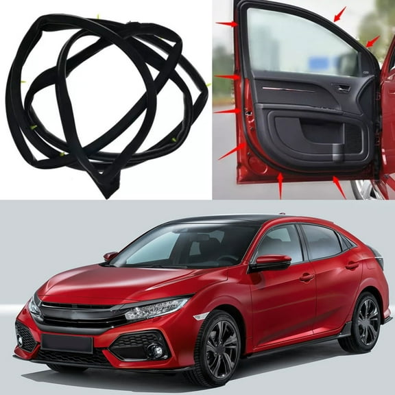 For Honda Civic Sedan 2012-2015 Front Left Door Weatherstrip Sealing Strip Trim