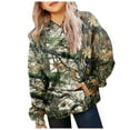 thumbnail image 3 of Mepaouo Girls Camo Hoodie Toddler Oversized Hooded Sweatshirt Long Sleeve Drop Shoulder Pullover Tops, 3 of 6