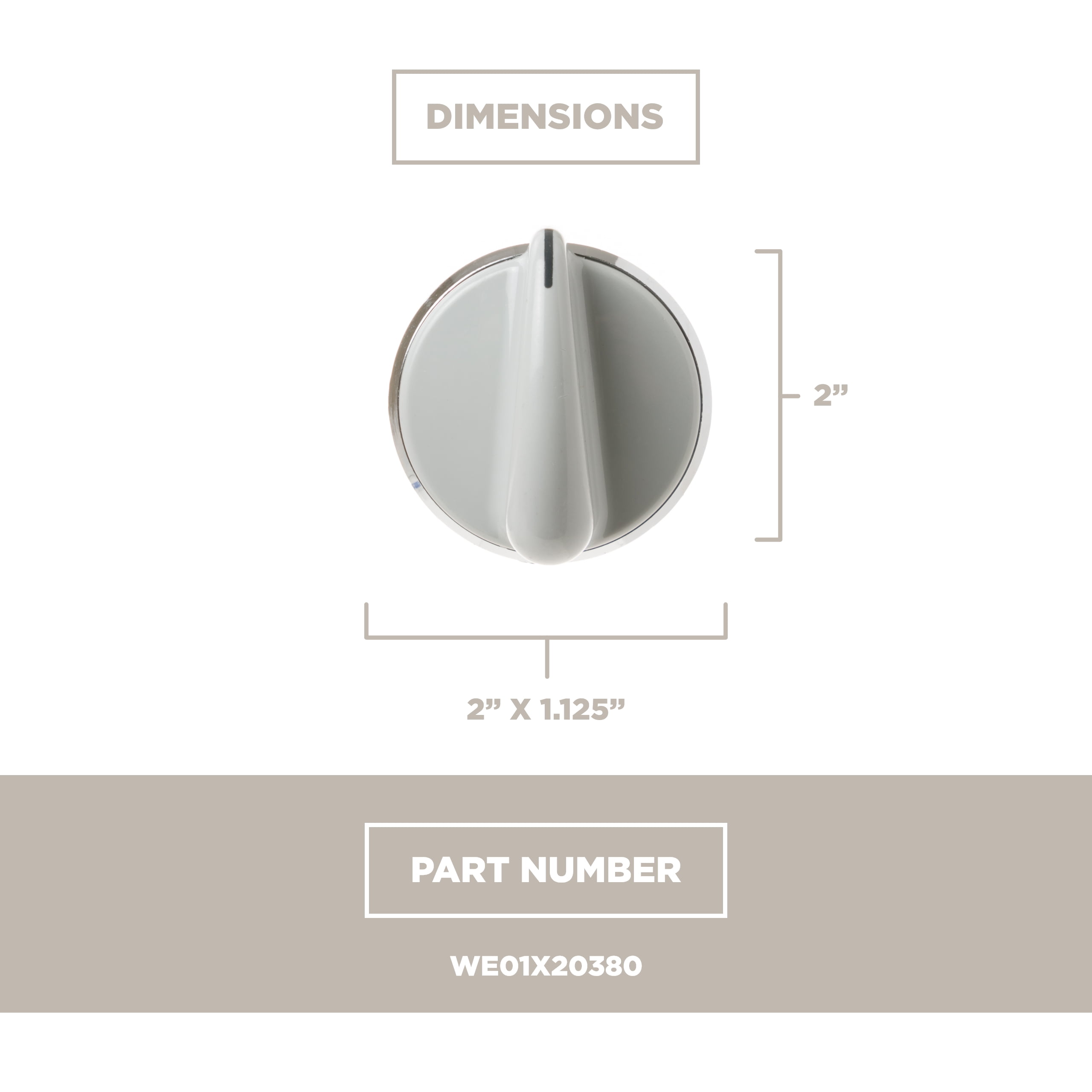 GE Appliances WE01X20380 Dryer Control Knob