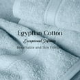thumbnail image 6 of Superior 800 GSM Egyptian Cotton Heavyweight Bath Towel Set of 2, Light Blue, 6 of 7
