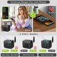 thumbnail image 5 of External Bluetooth Phone Ringer with 120dB Loud Alarm & LED Flashing Alerts for Cell Phones, 5 of 8