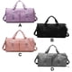 thumbnail image 5 of Qarigey Bolsa de gimnasio de gran capacidad, bolsa de almacenamiento de Fitness, bolsa de equipaje de viaje impermeable portátil, accesorios de soporte Envolturas para manijas de equipaje Negro, 5 of 6