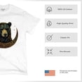 thumbnail image 6 of Celtic Moon Bear T-shirt Mystical Forest Animal Wildlife Nature Spiritual Celestial Lunar Viking Valhala Men's Tee, 6 of 7