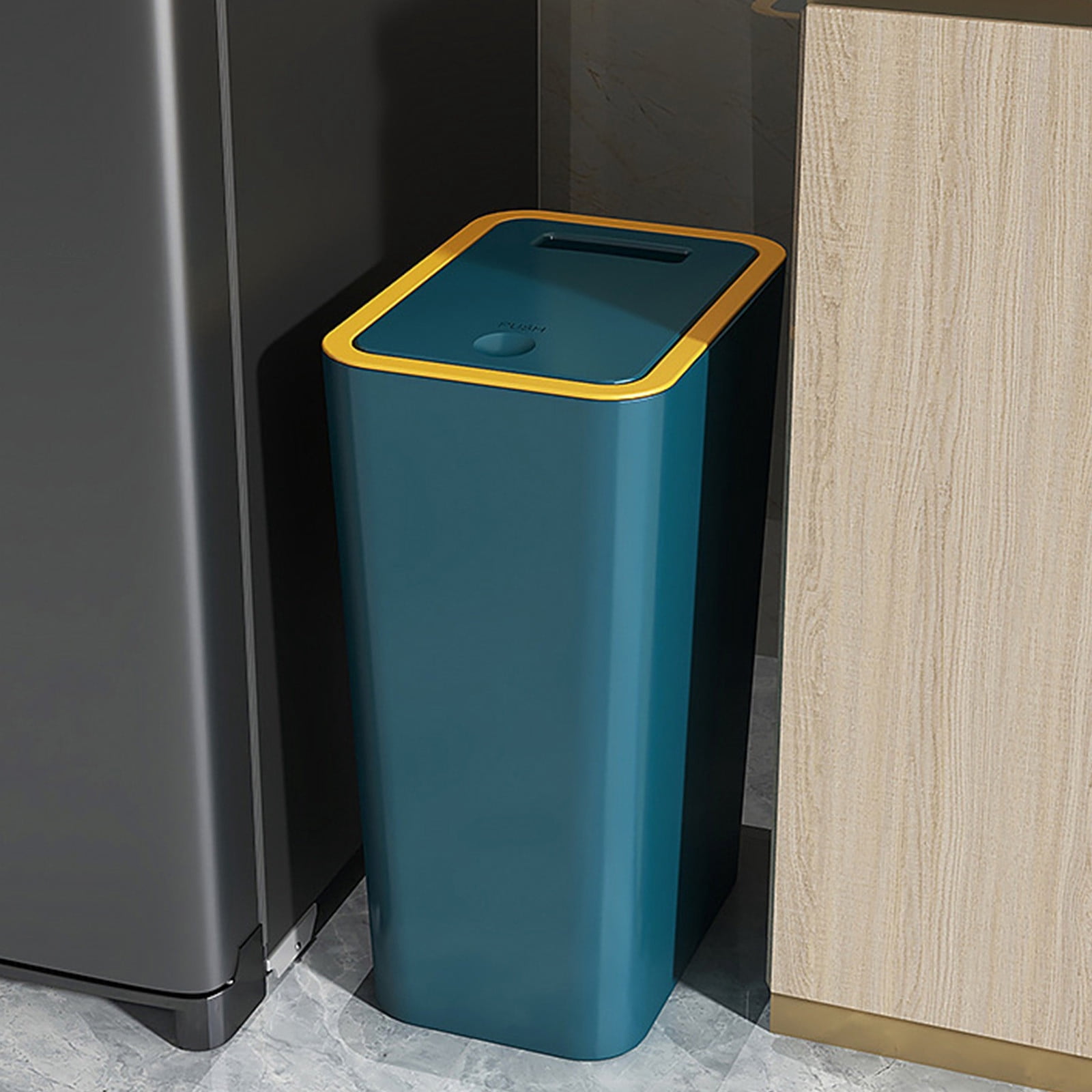 Miogawg Bathroom Trash Can With Lid, Small Trash Bin Waste Basket For Kitchen, Bedroom, Living Room, Office