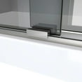 thumbnail image 4 of DreamLine Sapphire-V 56-60 in. W x 76 in. H Bypass Shower Door in Brushed Nickel and Gray Glass, 4 of 5