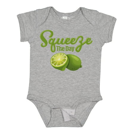 

Inktastic Lime Squeeze the Day Gift Baby Boy or Baby Girl Bodysuit