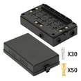 thumbnail image 2 of New 12V Fuse Relay Box Dust-Proof Relay Block Kit with Pre-Wires 5Pin 40A ATC/ATO 15 Fuses Universal Car Truck Fuse Box, 2 of 7