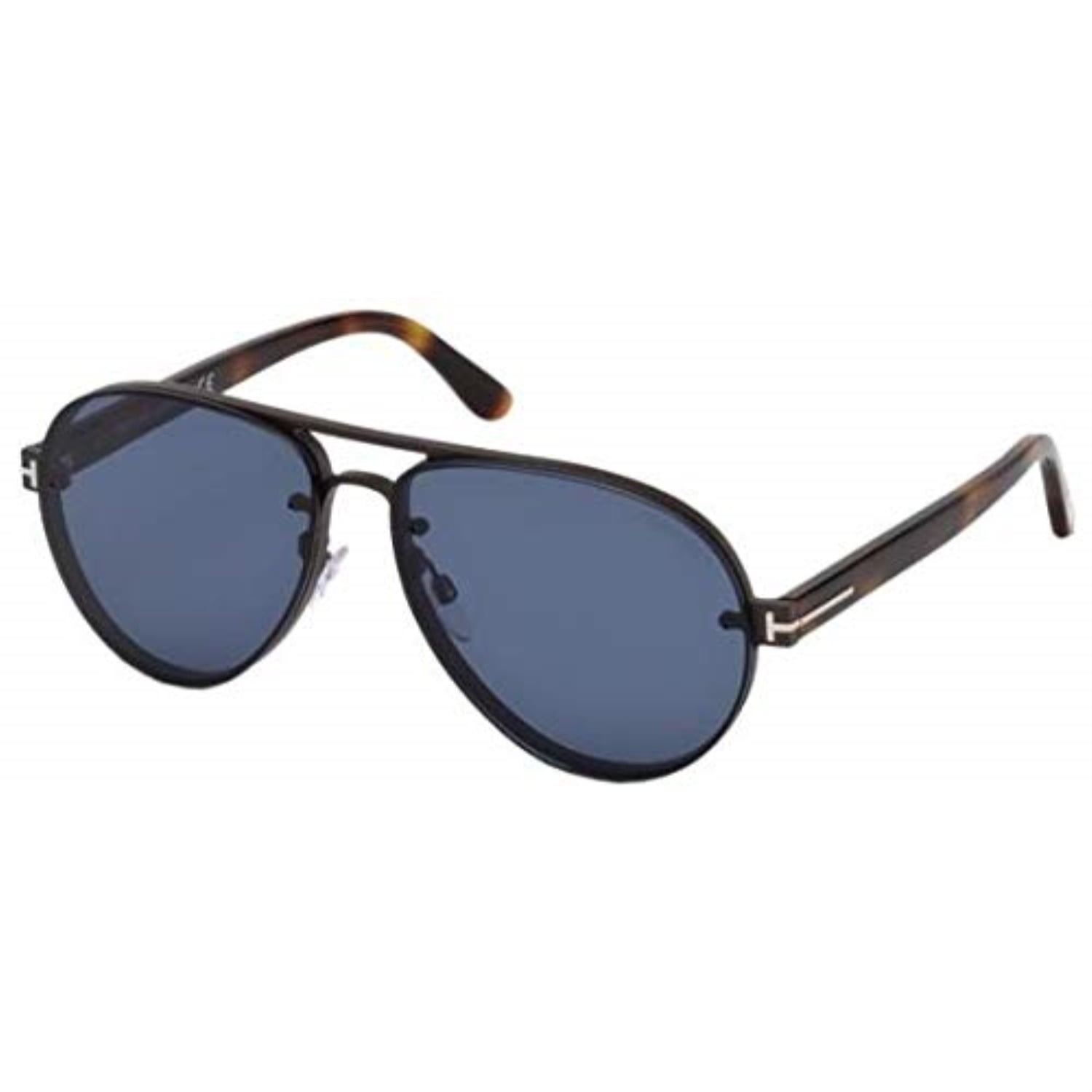 Tom Ford Tom Ford FT 0622 Sunglasses 12V Shiny Dark Ruthenium / Blue