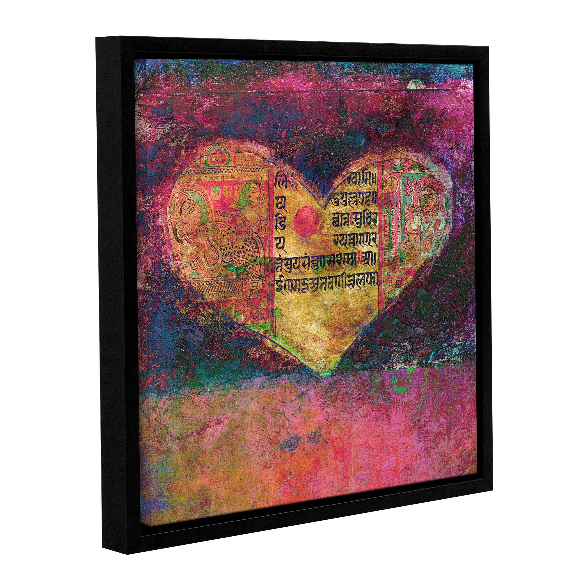 ArtWall Elena Ray "Tantra Heart" Gallery-Wrapped Floater-Framed Canvas