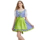 thumbnail image 4 of Vestido a cuadros Dirndl para mujer, disfraz de mucama, cervecera bávara alemana, para Cosplay, Halloween y Carnaval, 4 of 5