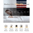 thumbnail image 5 of Navy Blue Red Striped Blackout Curtains, Light Blocking Print Window Curtains, Gradient Horizontal Lines Thermal Insulated Window Drapes for Living Room Kitchen Cafe 2 Panels, 55"W x 39"L, 5 of 9