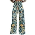 thumbnail image 3 of QATAINLAV Womens Plus Size Wide Leg Jeans Trendy Floral Print Palazzo Pants Casual Loose Fit High Waisted Jean Pants with Pockets Summer Savings Multicolor 5XL, 3 of 6