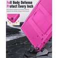 thumbnail image 4 of TEMOGU-Case Fit 2018/2017 iPad 9.7 6th/5th Generation - [Heavy Duty] Shockproof Full Body Rugged Hybrid Cover with Built-in Screen Protector Compatible with Apple iPad 9.7 Inch 2018/2017, Persian Pin, 4 of 4