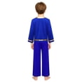 thumbnail image 2 of Aislor Boys Praise Dance Outfits Liturgical Worship Pullover Top with Wide Leg Pants Bottom for Themed Party Blue 12, 2 of 7