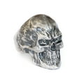 thumbnail image 2 of 925 Sterling Silver Red Skull Ring Biker Punk Jewelry TA344 Middle Model US Size 12, 2 of 17