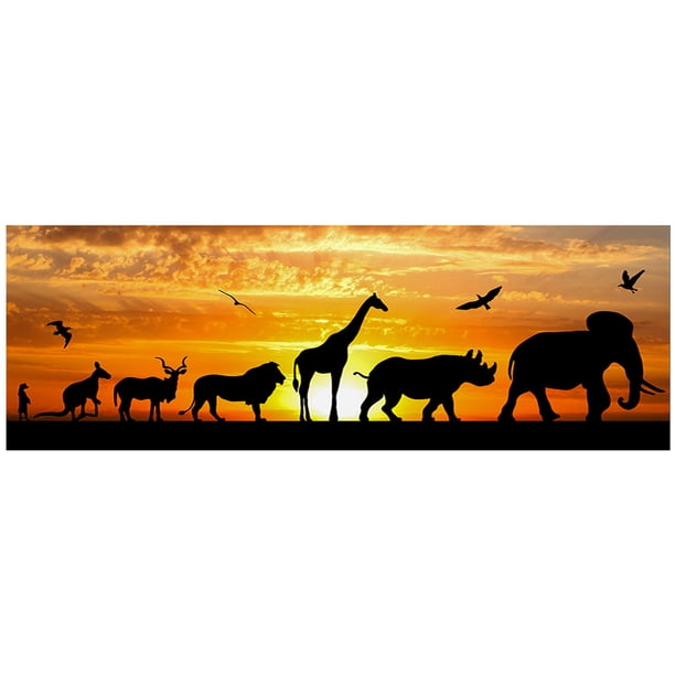 Cuadros Decorativos Puesta de sol Animal diamante bordado mosaico Kit dibujo diamante pintura decoración del hogar