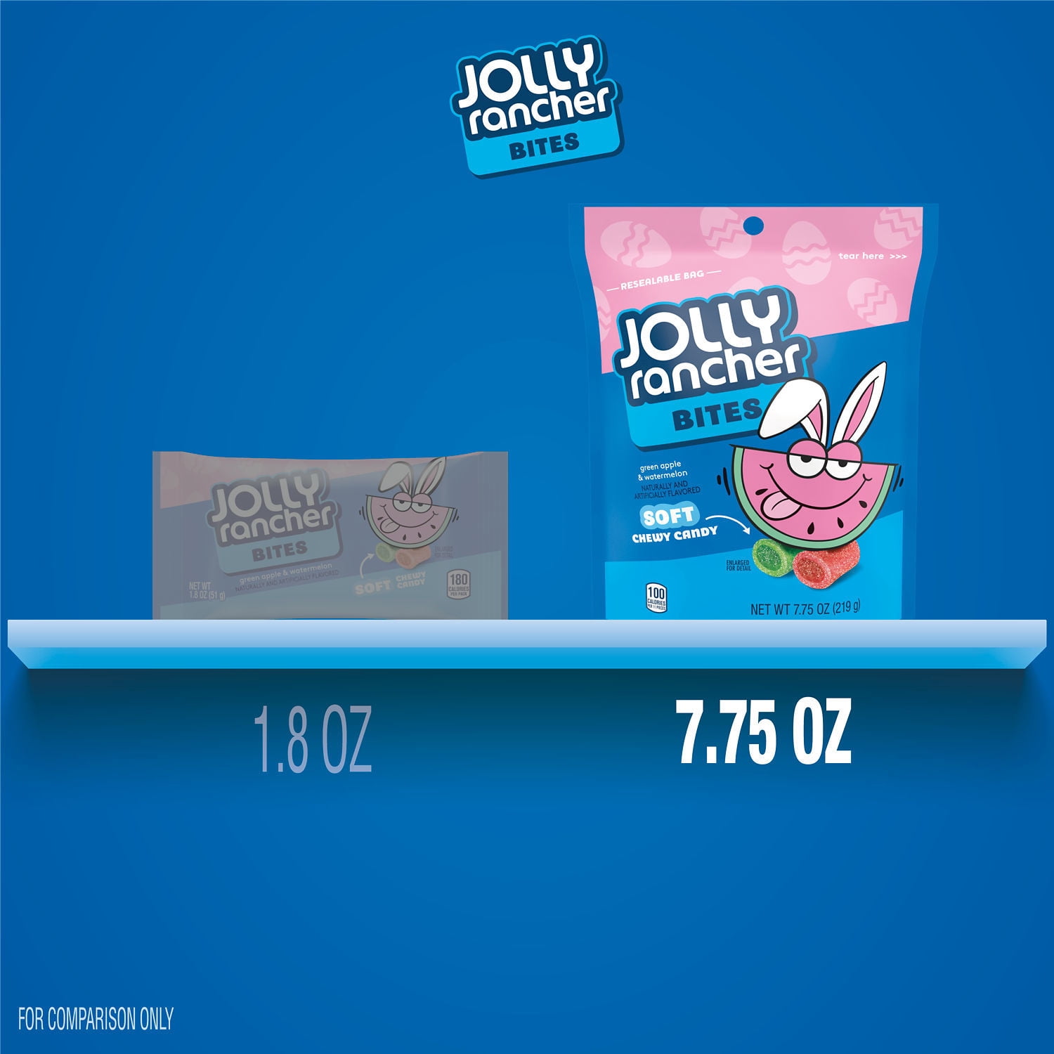 Jolly Rancher Soft Chew Assorted Bites Easter Pouch 7.75oz