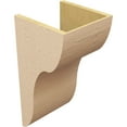 thumbnail image 5 of 12"W x 12"D x 24"H Wide Carmel Rough Cedar Woodgrain TimberThane Corbel, Primed Tan, 5 of 6