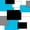 Cyan Gray Black White, variant on Castle Fairy Geometric Overlap Block Zipper Twin Comforter Sets with Fitted Sheet and 2 Pillowcases,Minimalist Square Segment Zipper Bedding Set,Pink Gray Black White,Reversible