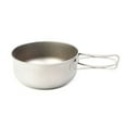 thumbnail image 1 of relayinert Cookware Pot Lightweight Tableware Folding Utensils Pure Titanium Camping Backpacking Fishing Equipment Goods Supplies 450ML Bowl, 1 of 7