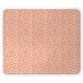 thumbnail image 1 of Flower Mouse Pad, Thriving Spring Season Illustration with Petals and Leaves in Pastel Colors, Rectangle Non-Slip Rubber Mousepad, Salmon Coral White, by Ambesonne, 1 of 2
