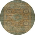 thumbnail image 1 of Ahgly Company Indoor Round Abstract Copper Green Abstract Area Rugs, 7' Round, 1 of 6