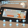 thumbnail image 2 of ZIYOU LANG T96 Wireless Gaming Keyboard and Mouse Combo, Dual Bluetooth//2.4G RGB Backlit Mechanical Feeling Keyboard with Smart Display & Knob, 4000 DPI Gaming Mouse for PC Laptop Mac Wins, 2 of 8