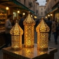 thumbnail image 7 of Taicans Gold Moroccan Lantern Decorative Candle Holder,Metal Filigree Hanging Lantern with Hollow-Cut Design,Ramadan Lantern for Wedding,Table Centerpiece,Patio,Home & Eid Mubarak Decoration, 7 of 7
