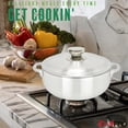 thumbnail image 3 of Chef PRO Commercial Grade Aluminum Caldero Stock Pot, 3.8 Quarts, 3 of 7