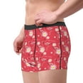 thumbnail image 4 of Balery Hello Summer Flamingo Men's Boxer Briefs, Soft and Breathable Cotton Underwear with nylon Waistband-Medium, 4 of 9