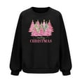 thumbnail image 6 of Womens Christmas Sweatshirts Loose Waffle Crewneck Long Sleeve Shirts Christmas Tree Printed Sweaters Casual Fashion Xmas Holiday Party Pullover Tops, 6 of 6