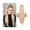 16inches, variant on #613 Blonde Drawstring Ponytail 16-26Inch Long Straight Human Hair Pony Tail Clip In Hair Extensions