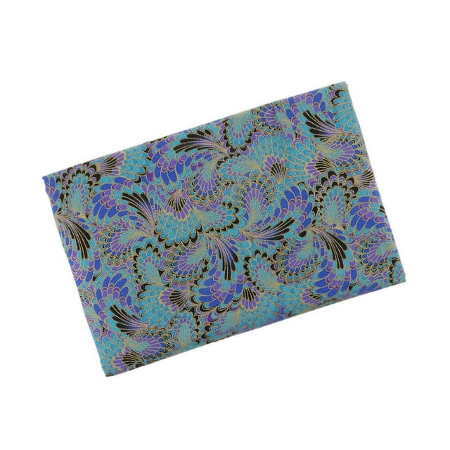 1 Piece Peacock Tail Pattern Sewing Quilting Fabric Cotton Fabric for Sewing Accessories 0.5 Meter