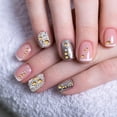 thumbnail image 6 of 2000 Pieces Flat Back Gems Round Crystal Rhinestones 6 Sizes (1.5-6 mm) with Pick Up Tweezer and Rhinestones Picking Pen for Crafts Nail Face Art Clothes Shoes Bags DIY (Metallic Gold), 6 of 7