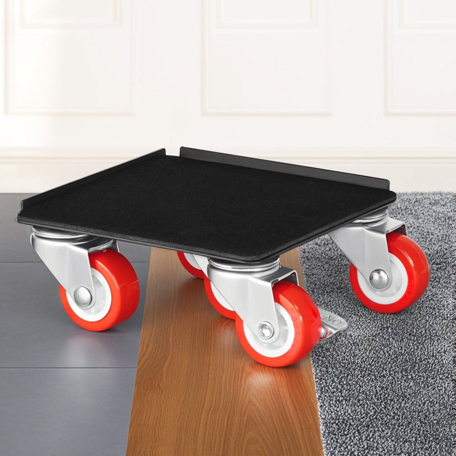 Heavy Duty 5-Caster Furniture Dolly – Supports 1200 lbs, Smooth Rolling