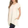 thumbnail image 4 of Women's Casual Short Sleeve Tunic Top With Pockets, 4 of 6